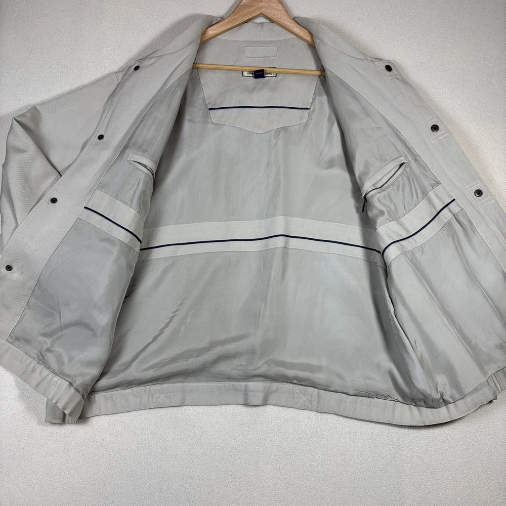 Tommy Bahama Men XLarge Beige‎ Silk Jacket Cozy Butter Quiet Luxury 80s - Picture 2 of 11